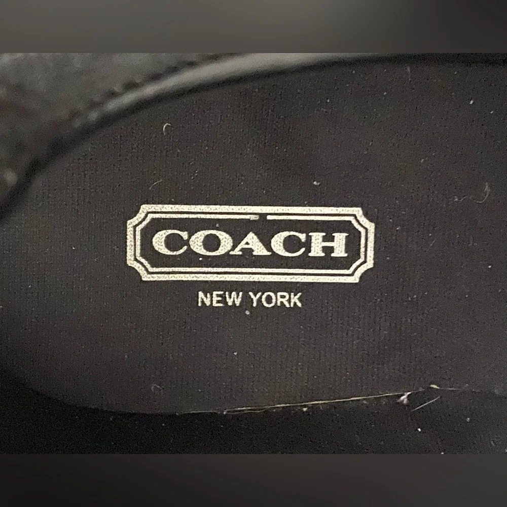 COACH Women's Signature BLACK  Athletic SNEAKERS Shoes~Size 7M~Remonna~ - Picture 5 of 9